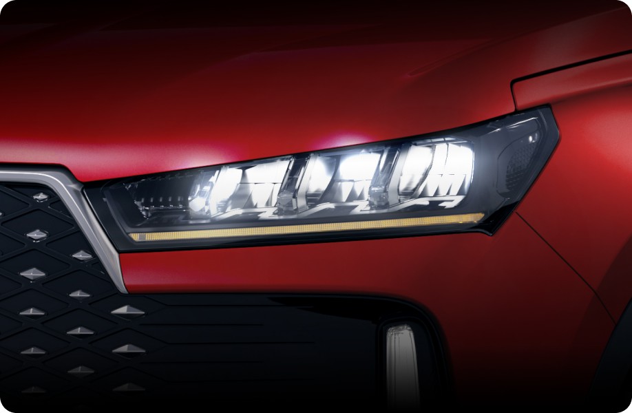 Desain Lampu Depan Tiger Claw LED