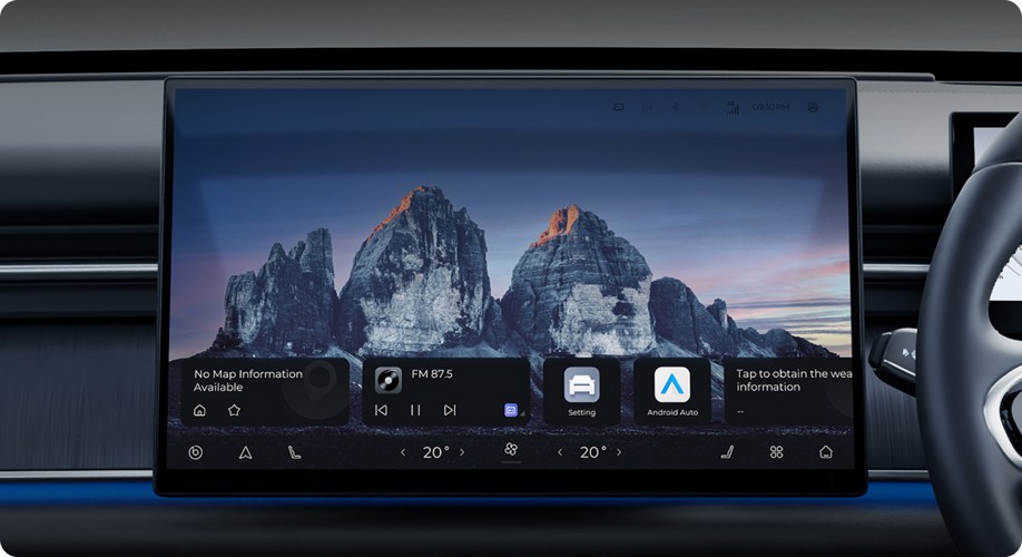 Layar Konsol Tengah 15,6 inci 2.5K High Definition + Chip Snapdragon 8155